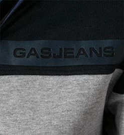 GAS Sweatjacke 552518 185006/BC18 Bio Baumwolle, Nachtblau -striangebote 377306 norm3