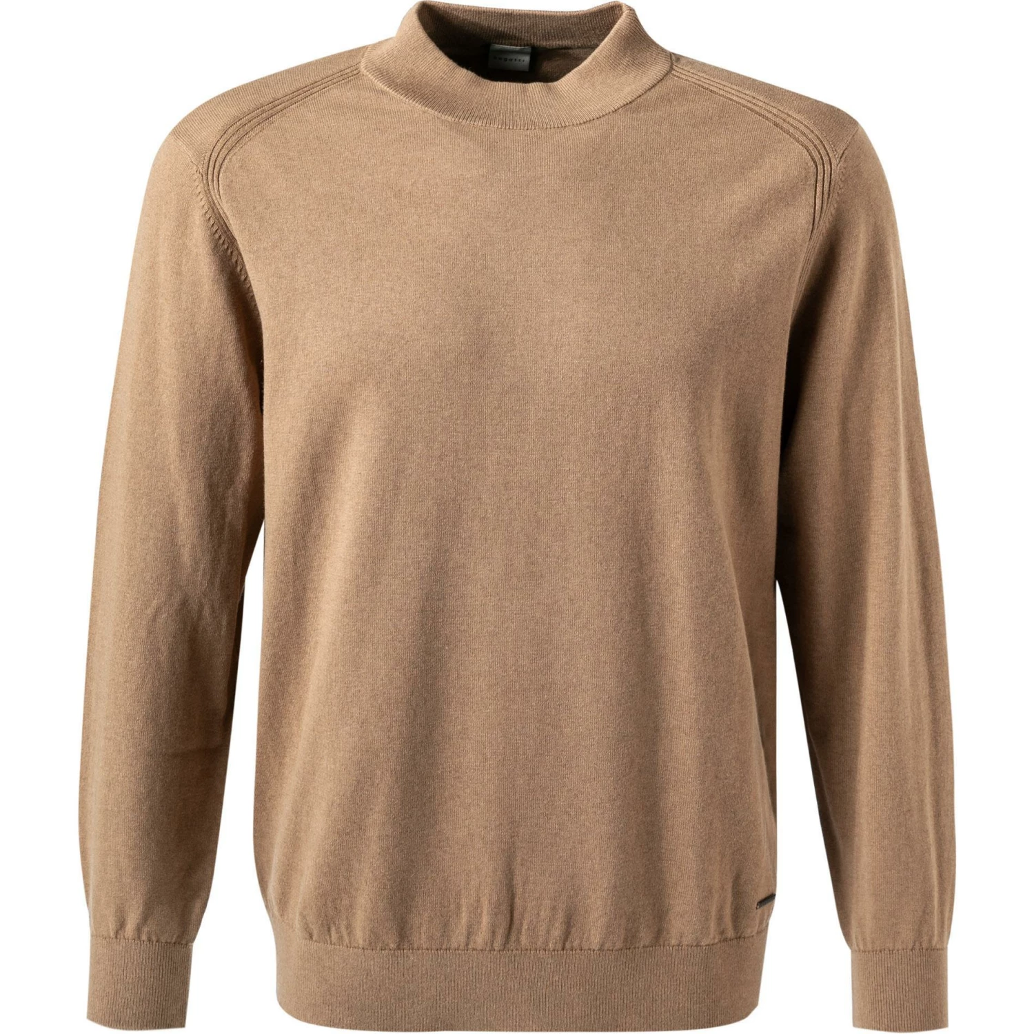 bugatti Pullover 7700/85520/70 Stehkragenpullover, Baumwolle-Kaschmir, Hellbraun meliert, Hellbraun 3 bugatti Pullover 7700/85520/70 Stehkragenpullover, Baumwolle-Kaschmir, Hellbraun meliert, Hellbraun