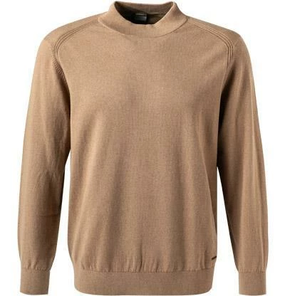 bugatti Pullover 7700/85520/70 Stehkragenpullover, Baumwolle-Kaschmir, Hellbraun meliert, Hellbraun 4 bugatti Pullover 7700/85520/70 Stehkragenpullover, Baumwolle-Kaschmir, Hellbraun meliert, Hellbraun – Bild 2