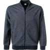 bugatti Pullover 8750/85074/390 Sweatjacke, Baumwolle, Nachtblau meliert, Nachtblau