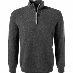 BALDESSARINI Pullover B4 30026.5070/9209 Troyer, Schurwolle, Asphalt meliert, Asphalt