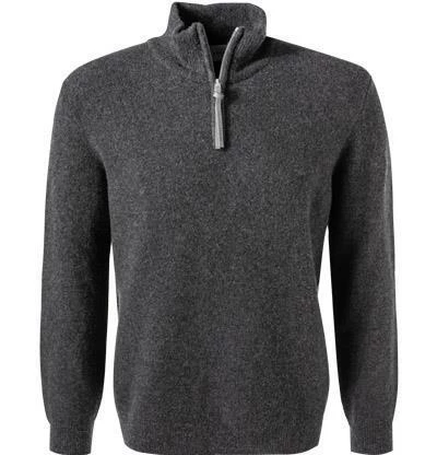 BALDESSARINI Pullover B4 30026.5070/9209 Troyer, Schurwolle, Asphalt meliert, Asphalt 4 BALDESSARINI Pullover B4 30026.5070/9209 Troyer, Schurwolle, Asphalt meliert, Asphalt – Bild 2