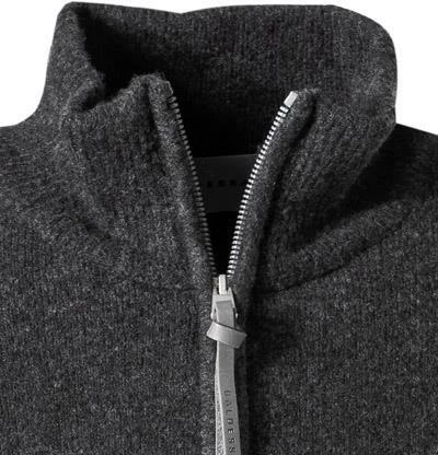 BALDESSARINI Pullover B4 30026.5070/9209 Troyer, Schurwolle, Asphalt meliert, Asphalt 5 BALDESSARINI Pullover B4 30026.5070/9209 Troyer, Schurwolle, Asphalt meliert, Asphalt – Bild 3