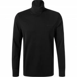 KARL LAGERFELD Pullover 755032/0/512226/990 Rollkragenshirt, Baumwolle, Schwarz