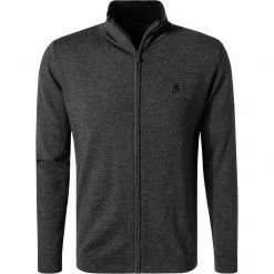 KARL LAGERFELD Cardigan 655004/0/512399/971 Strickjacke, Merinowolle, Anthrazit meliert, Anthrazit