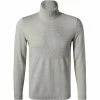 HUGO Pullover Siseono 50456007/107 Rollkragenpullover, Schurwolle, Kitt meliert, Kitt
