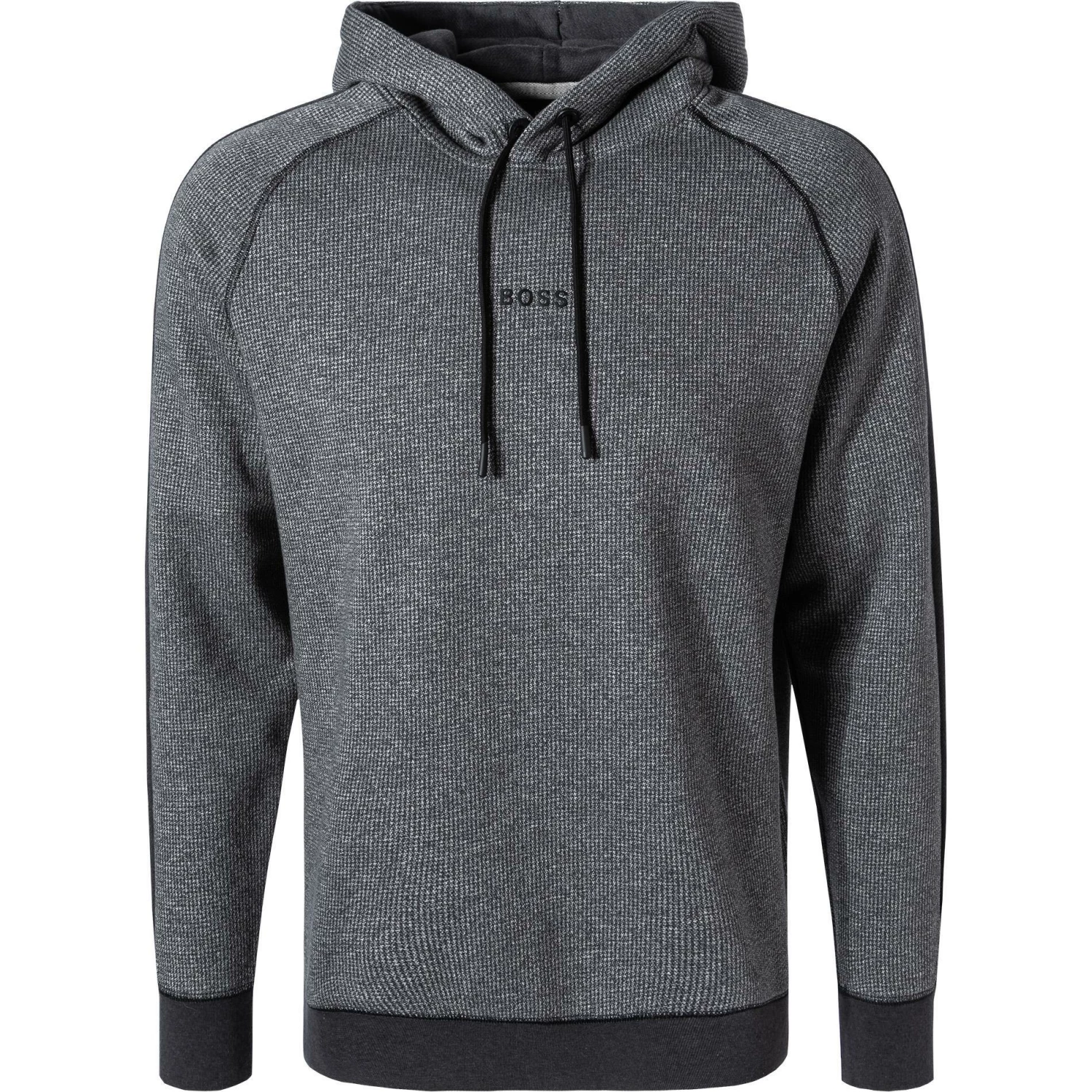 BOSS Hoody WeOpa 50456481/001 Hoodie, Baumwolle, Schwarz meliert, Schwarz 3 BOSS Hoody WeOpa 50456481/001 Hoodie, Baumwolle, Schwarz meliert, Schwarz