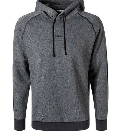 BOSS Hoody WeOpa 50456481/001 Hoodie, Baumwolle, Schwarz meliert, Schwarz 4 BOSS Hoody WeOpa 50456481/001 Hoodie, Baumwolle, Schwarz meliert, Schwarz – Bild 2