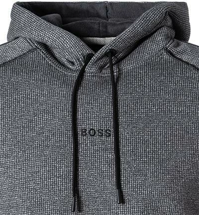 BOSS Hoody WeOpa 50456481/001 Hoodie, Baumwolle, Schwarz meliert, Schwarz 5 BOSS Hoody WeOpa 50456481/001 Hoodie, Baumwolle, Schwarz meliert, Schwarz – Bild 3