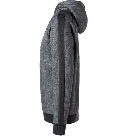 BOSS Hoody WeOpa 50456481/001 Hoodie, Baumwolle, Schwarz meliert, Schwarz 6 BOSS Hoody WeOpa 50456481/001 Hoodie, Baumwolle, Schwarz meliert, Schwarz – Bild 4