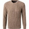 Gant Pullover 8040095/265 Wolle, Braun meliert, Mittelbraun