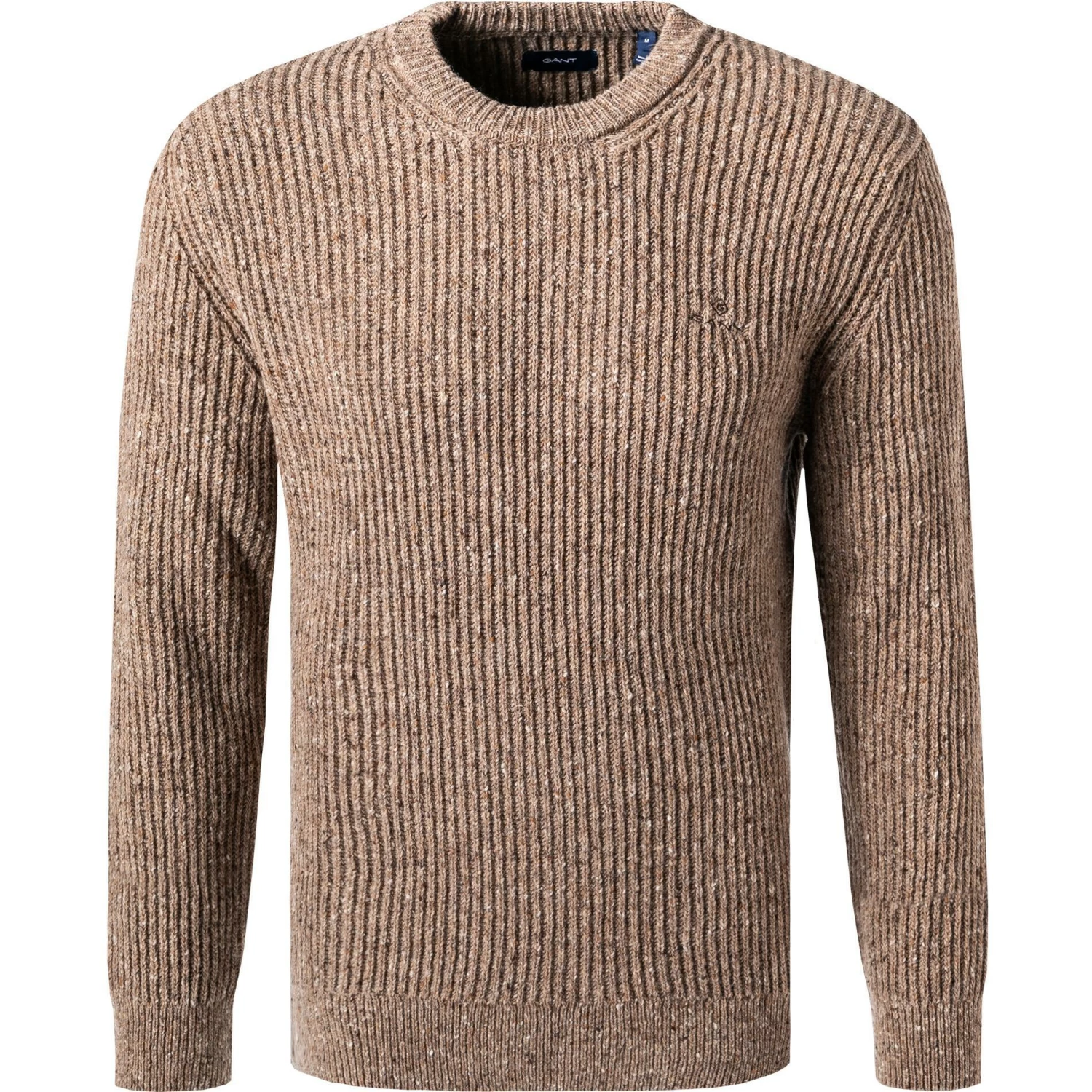 Gant Pullover 8040095/265 Wolle, Braun meliert, Mittelbraun 3 Gant Pullover 8040095/265 Wolle, Braun meliert, Mittelbraun