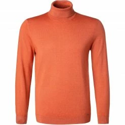 OLYMP Casual Level Five B. F. Pullover 5350/85/36 Rollkragenpullover, Body Fit, Schurwolle, Sienna