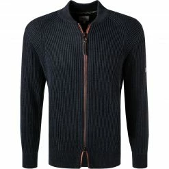 camel active Strickjacke 409523/6K03/47 Baumwolle, Nachtblau meliert, Nachtblau