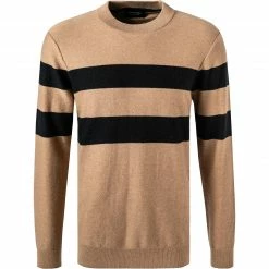 Scotch & Soda Pullover 164870/0217 Wolle, Beige-schwarz gestreift, Beige-schwarz