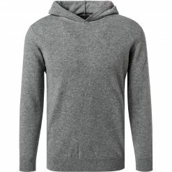 OSCAR JACOBSON Hoodie 67654954/150 Kapuzenpullover, Wolle-Kaschmir, Grau meliert, Grau