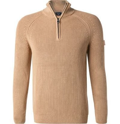 JOOP! Troyer Henricus 30029739/230 Modern Fit, Baumwolle, Hellbraun 4 JOOP! Troyer Henricus 30029739/230 Modern Fit, Baumwolle, Hellbraun – Bild 2