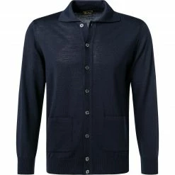 Stenströms Cardigan 420102/1355/190 Merinowolle waschbar, Marine