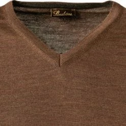 Stenströms Pullover 422281/1355/284 Merinowolle waschbar, Schokobraun meliert, Schokobraun -striangebote 378036 norm2