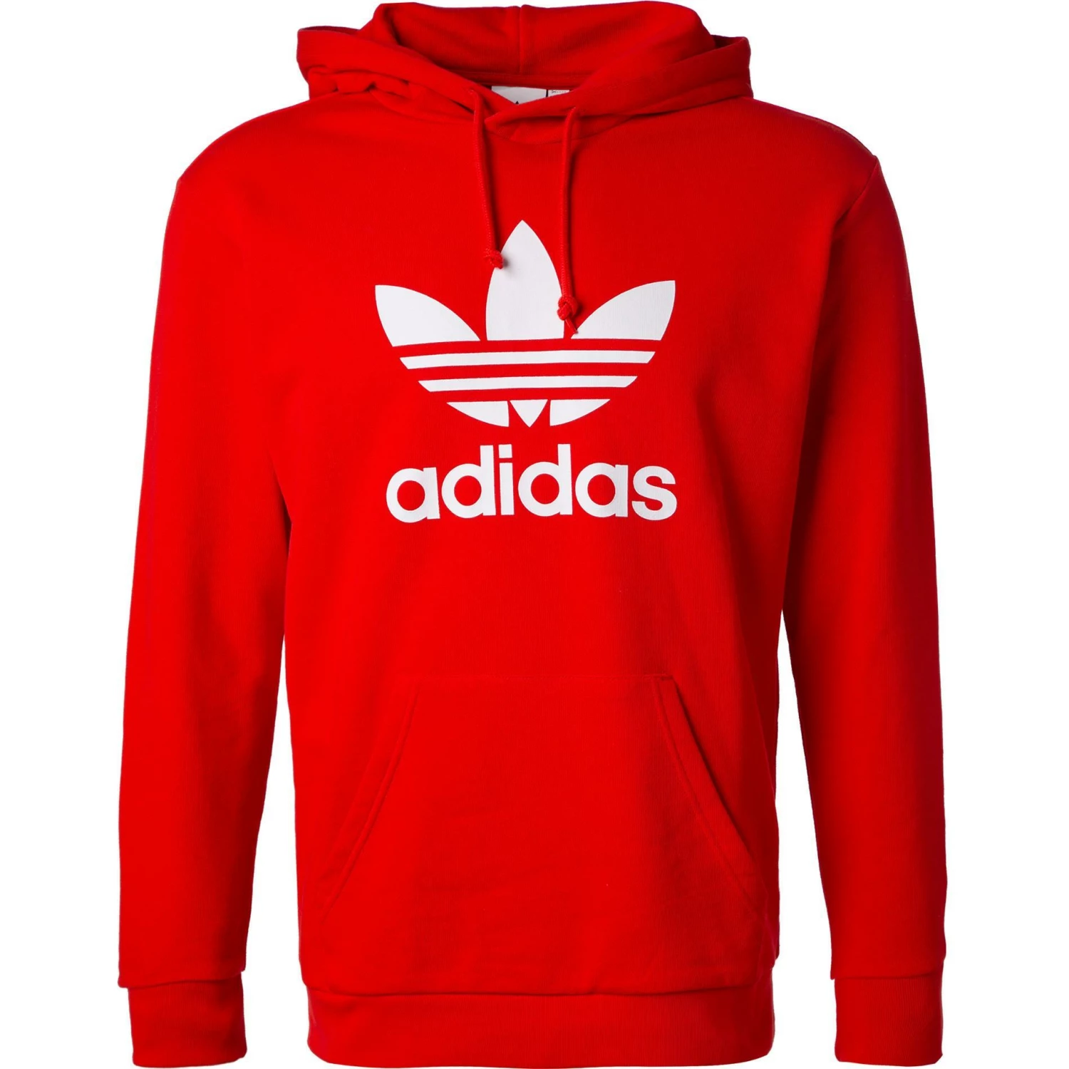 adidas ORIGINALS Trefoil Hoody red-white H06668 Hoodie, Baumwolle, Rot 3 adidas ORIGINALS Trefoil Hoody red-white H06668 Hoodie, Baumwolle, Rot