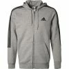 adidas ORIGINALS M CUT 3S FZ grey-black GK9586 Sweatjacke, Baumwolle, Grau meliert -striangebote 378109 master