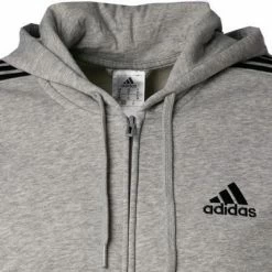 adidas ORIGINALS M CUT 3S FZ grey-black GK9586 Sweatjacke, Baumwolle, Grau meliert -striangebote 378109 norm2
