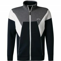 BOSS Sweatjacke Skaz 50457061/410 Baumwolle, Navy-grau, Navy