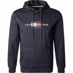 Tommy Hilfiger Hoodie MW0MW20952/DW5 Bio Baumwolle, Nachtblau
