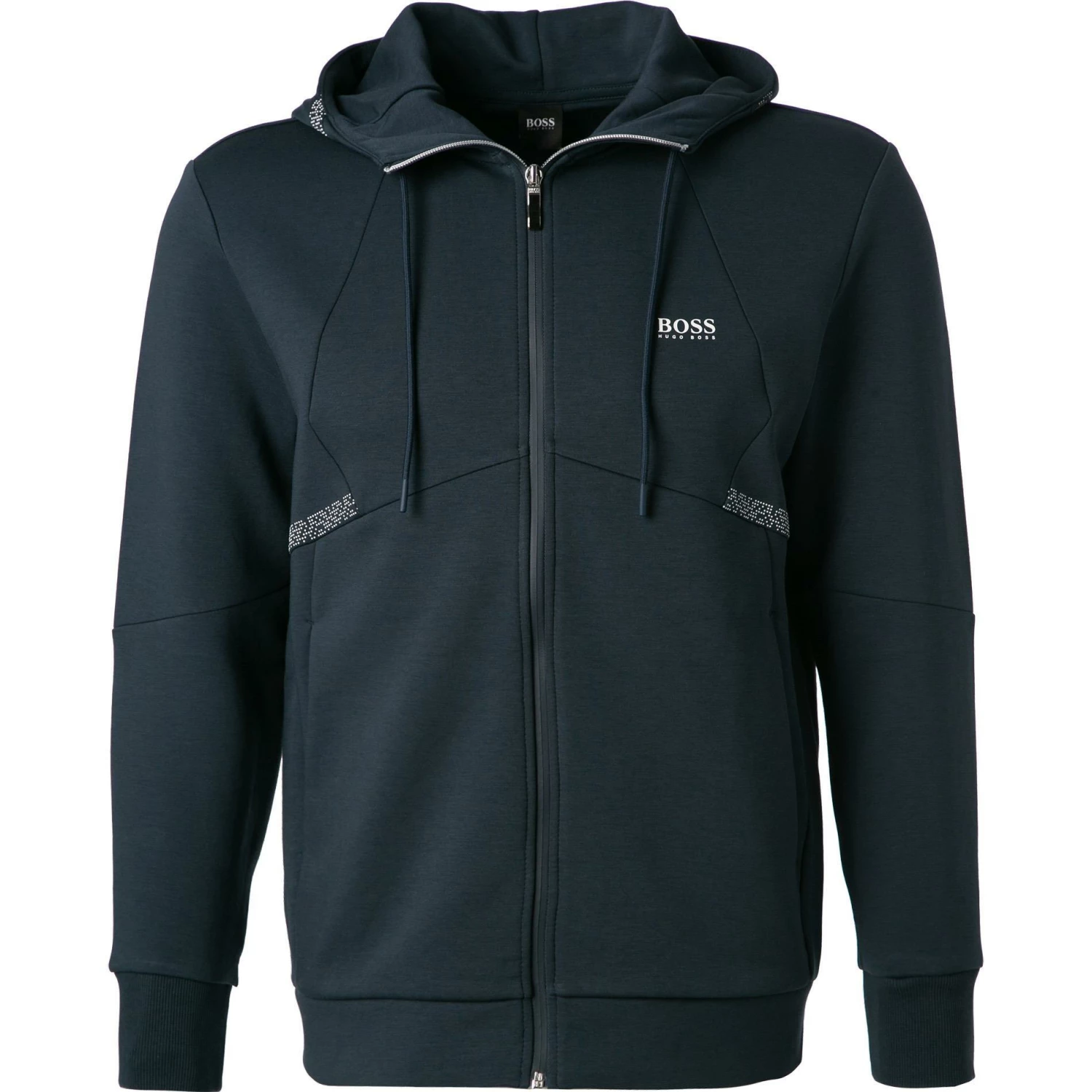 BOSS Sweatjacke Saggy 50458851/410 Baumwolle, Navy 3 BOSS Sweatjacke Saggy 50458851/410 Baumwolle, Navy