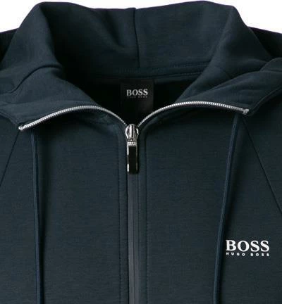 BOSS Sweatjacke Saggy 50458851/410 Baumwolle, Navy 5 BOSS Sweatjacke Saggy 50458851/410 Baumwolle, Navy – Bild 3