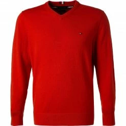 Tommy Hilfiger Pullover MW0MW11673/SG4 Baumwolle-Kaschmir, Orangerot, Orangenrot