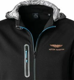 HACKETT Hoodie HM580917/999 Sweatjacke, ASTON MARTIN, Baumwolle, Schwarz -striangebote 378187 norm2