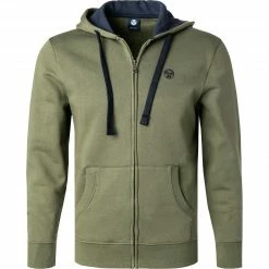 NORTH SAILS Sweatjacke 691627-000/0430 Bio Baumwolle, Grün