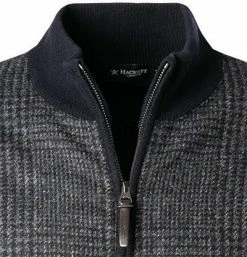 HACKETT Cardigan HM702712/595 Strickjacke, Merinowolle, Marineblau gemustert, Marine -striangebote 378230 norm2