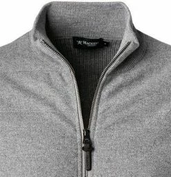 HACKETT Cardigan HM702720/945 Strickjacke, Merinowolle wattiert, Grau meliert, Grau -striangebote 378232 norm2