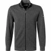 bugatti Strickjacke 8750/85061/280 Baumwolle, Anthrazit meliert, Anthrazit