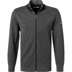 bugatti Strickjacke 8750/85061/280 Baumwolle, Anthrazit meliert, Anthrazit