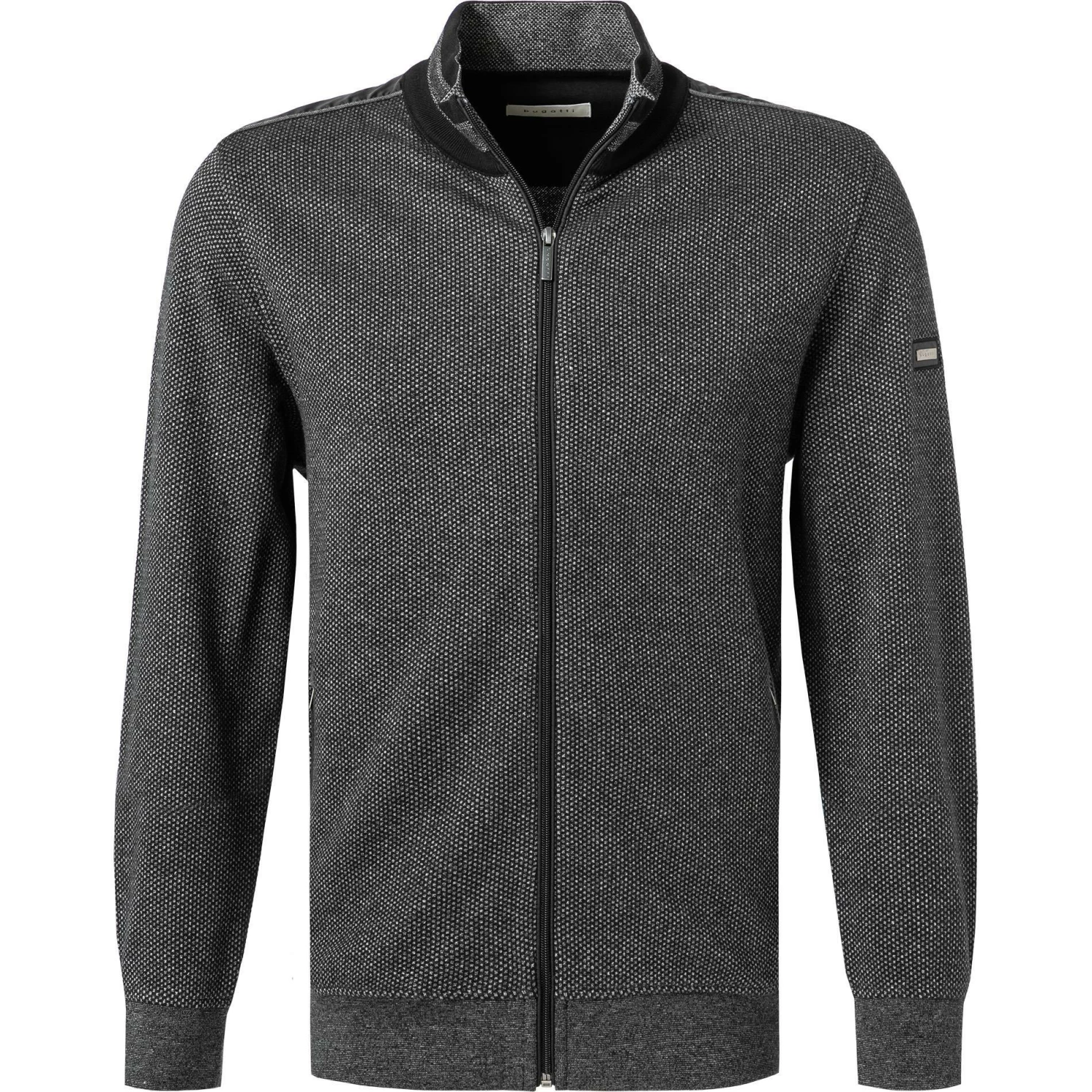 bugatti Strickjacke 8750/85061/280 Baumwolle, Anthrazit meliert, Anthrazit 3 bugatti Strickjacke 8750/85061/280 Baumwolle, Anthrazit meliert, Anthrazit