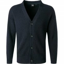 BOSS Cardigan Kardos 50444239/404 Relaxed Fit, Wolle, Dunkelblau , Dunkelblau