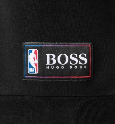 BOSS Hoodie WBounce 50461971/002 NBA Capsule Kollektion, Baumwolle, Schwarz, Schwarz-lila 6 BOSS Hoodie WBounce 50461971/002 NBA Capsule Kollektion, Baumwolle, Schwarz, Schwarz-lila – Bild 4