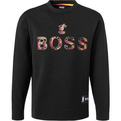 BOSS Sweatshirt Windmill 50461981/008 NBA Capsule Kollektion, Baumwolle, Schwarz, Schwarz-orange 4 BOSS Sweatshirt Windmill 50461981/008 NBA Capsule Kollektion, Baumwolle, Schwarz, Schwarz-orange – Bild 2