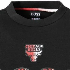 BOSS Sweatshirt Windmill 50461981/003 NBA Capsule Kollektion, Baumwolle, Schwarz, Schwarz-dunkelrot -striangebote 378309 norm2