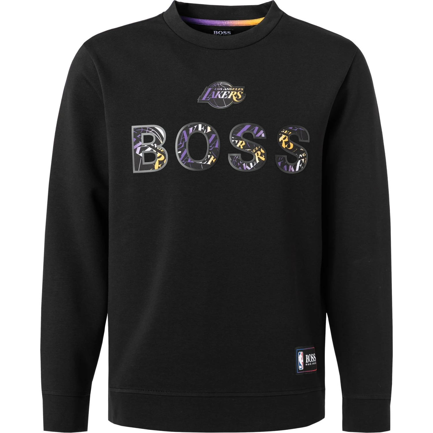 BOSS Sweatshirt Windmill 50461981/002 NBA Capsule Kollektion, Baumwolle, Schwarz, Schwarz-lila 3 BOSS Sweatshirt Windmill 50461981/002 NBA Capsule Kollektion, Baumwolle, Schwarz, Schwarz-lila