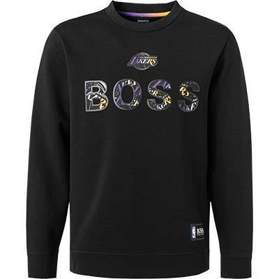 BOSS Sweatshirt Windmill 50461981/002 NBA Capsule Kollektion, Baumwolle, Schwarz, Schwarz-lila 4 BOSS Sweatshirt Windmill 50461981/002 NBA Capsule Kollektion, Baumwolle, Schwarz, Schwarz-lila – Bild 2