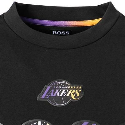 BOSS Sweatshirt Windmill 50461981/002 NBA Capsule Kollektion, Baumwolle, Schwarz, Schwarz-lila 5 BOSS Sweatshirt Windmill 50461981/002 NBA Capsule Kollektion, Baumwolle, Schwarz, Schwarz-lila – Bild 3