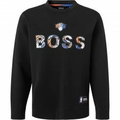 BOSS Sweatshirt Windmill 50461981/004 NBA Capsule Kollektion, Baumwolle, Schwarz, Schwarz-blau
