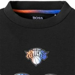 BOSS Sweatshirt Windmill 50461981/004 NBA Capsule Kollektion, Baumwolle, Schwarz, Schwarz-blau -striangebote 378312 norm2