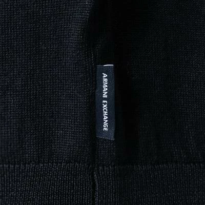 ARMANI EXCHANGE Pullover 6KZM1M/ZMS8Z/55AB Merinowolle, Navy 6 ARMANI EXCHANGE Pullover 6KZM1M/ZMS8Z/55AB Merinowolle, Navy – Bild 4