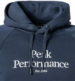 Peak Performance Hoodie G75874/050 Baumwolle, Dunkelblau -striangebote 378390 norm2