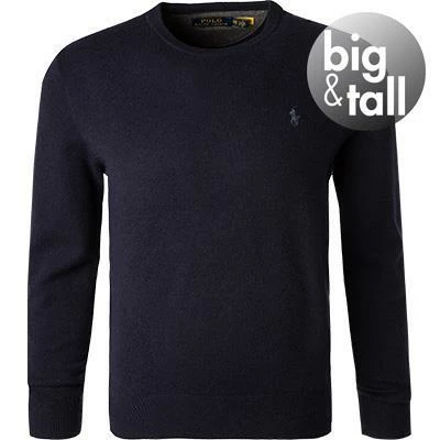 Polo Ralph Lauren Pullover 711667378/001 Big&Tall, Wolle, Navy meliert, Navy 4 Polo Ralph Lauren Pullover 711667378/001 Big&Tall, Wolle, Navy meliert, Navy – Bild 2